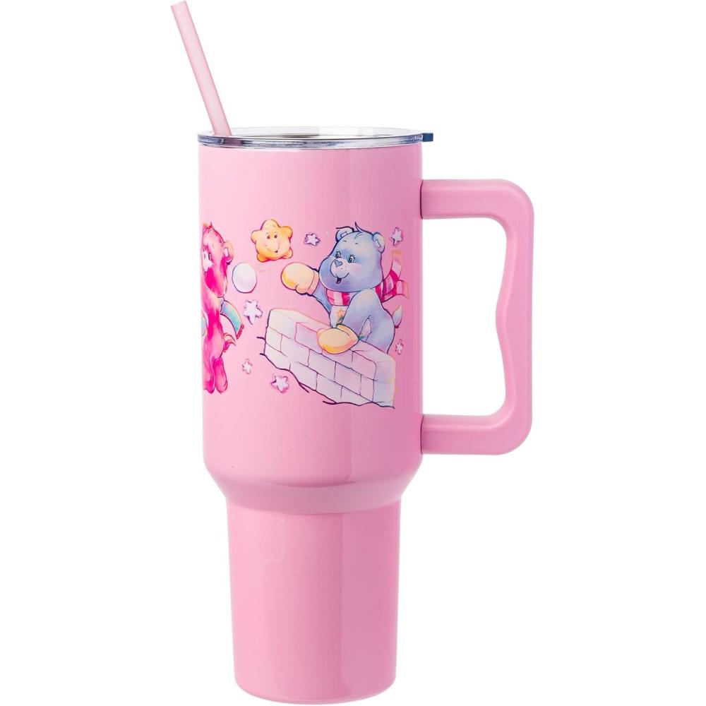 imageSilver Buffalo Care Bears Grumpy Bear Like I Care Stainless Steel Tumbler with Handle and Straw Fits in Standard Cup Holder 40 OuncesCare Bears Christmas Cuties