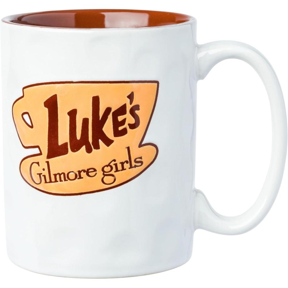 imageSilver Buffalo Gilmore Girls Destination Locations Icons Ceramic Mug 20 OuncesWax Resist Pottery Mug 17 Ounces
