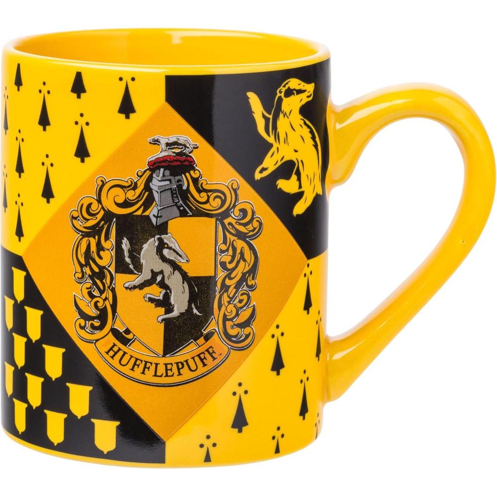 imageSilver Buffalo Harry Potter Hogwarts Slytherin House Crest Ceramic Mug 14 Ounces14oz Hufflepuff House Crest