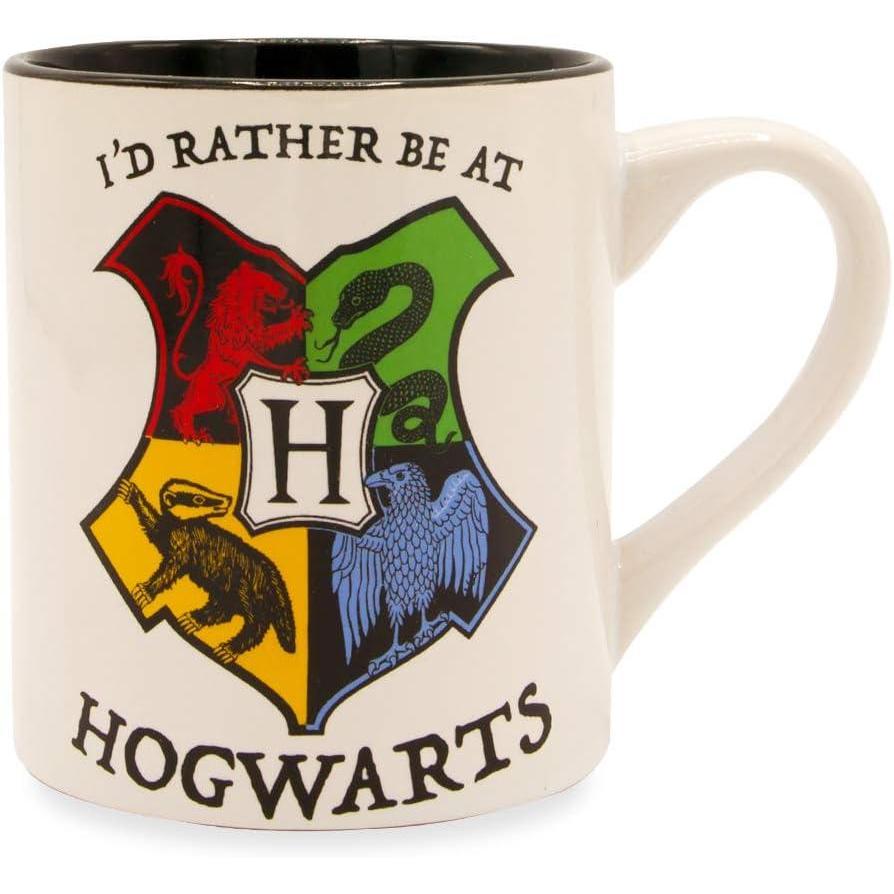 imageSilver Buffalo Harry Potter Hogwarts Slytherin House Crest Ceramic Mug 14 Ounces14oz Id Rather Be at Hogwarts
