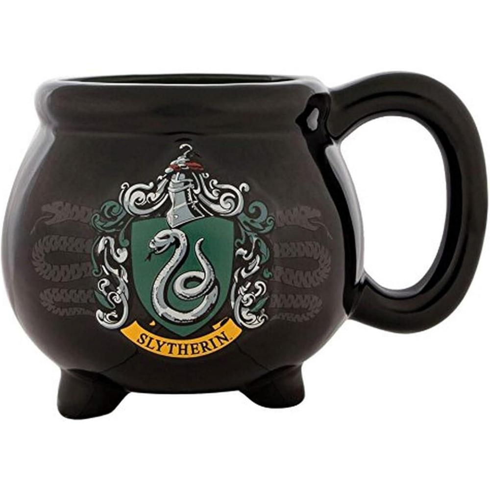 imageSilver Buffalo Lord of The Rings Elven Text High Gloss Reactive Glaze Tapered Pottery Mug18 OuncesSlytherin