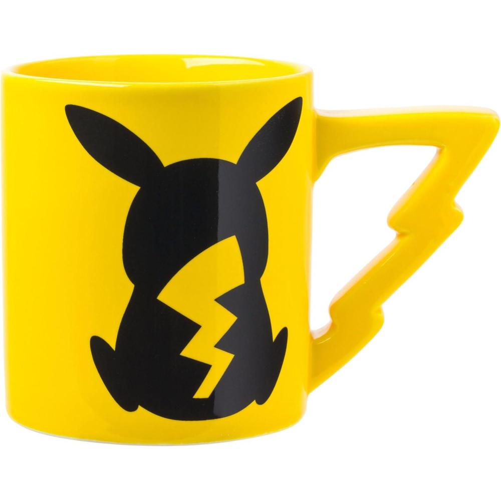 imageSilver Buffalo Pokemon Snorlax But First Coffee Ceramic Mug 20 Ounces20oz Pikachu Lightening Bolt Sculpted