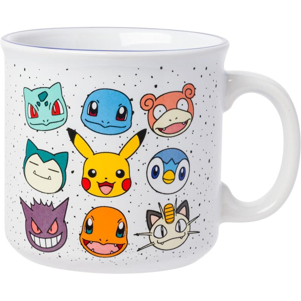 imageSilver Buffalo Pokemon Snorlax But First Coffee Ceramic Mug 20 Ounces20oz Pokemon Multi Faces
