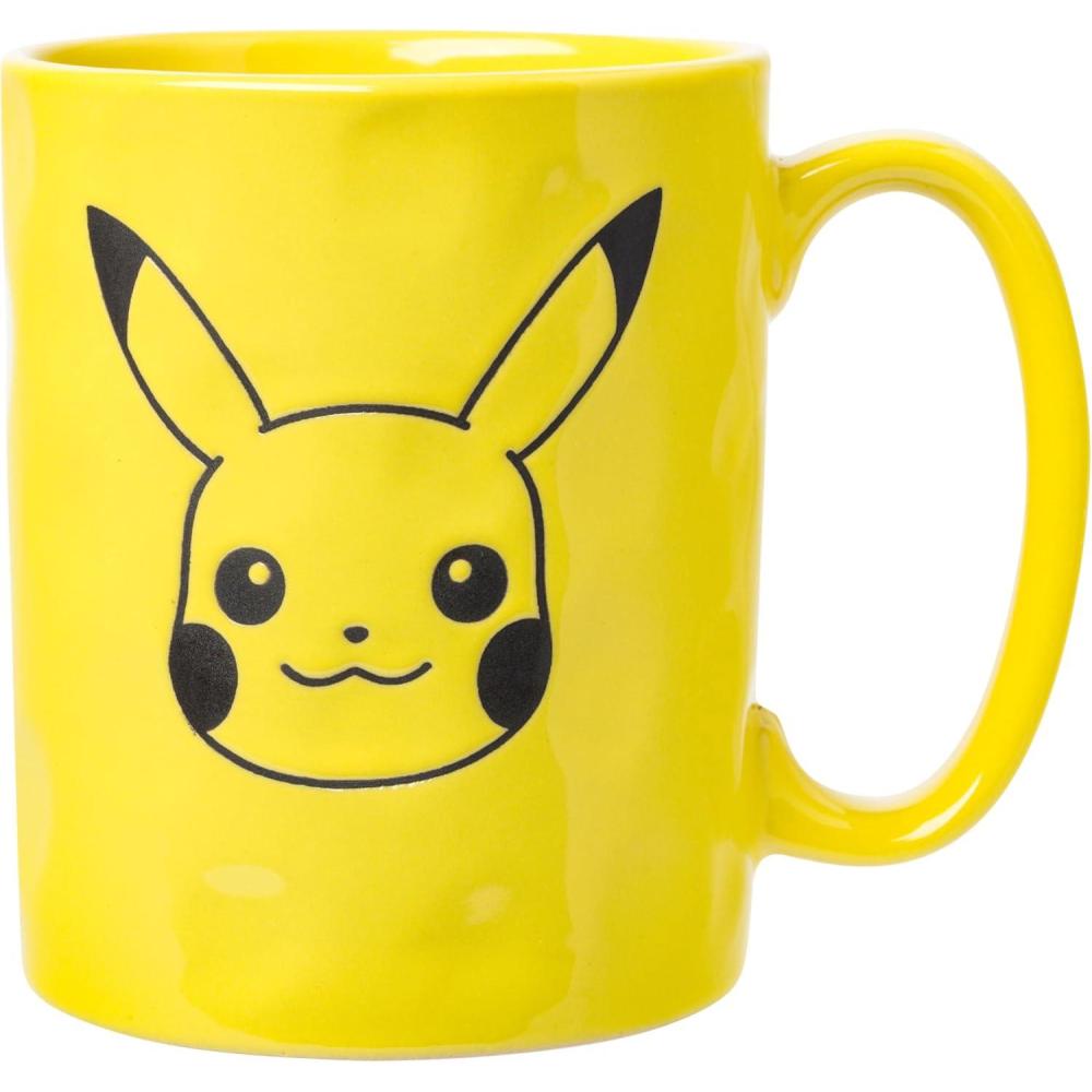 imageSilver Buffalo Pokemon Snorlax But First Coffee Ceramic Mug 20 OuncesYellowBlack