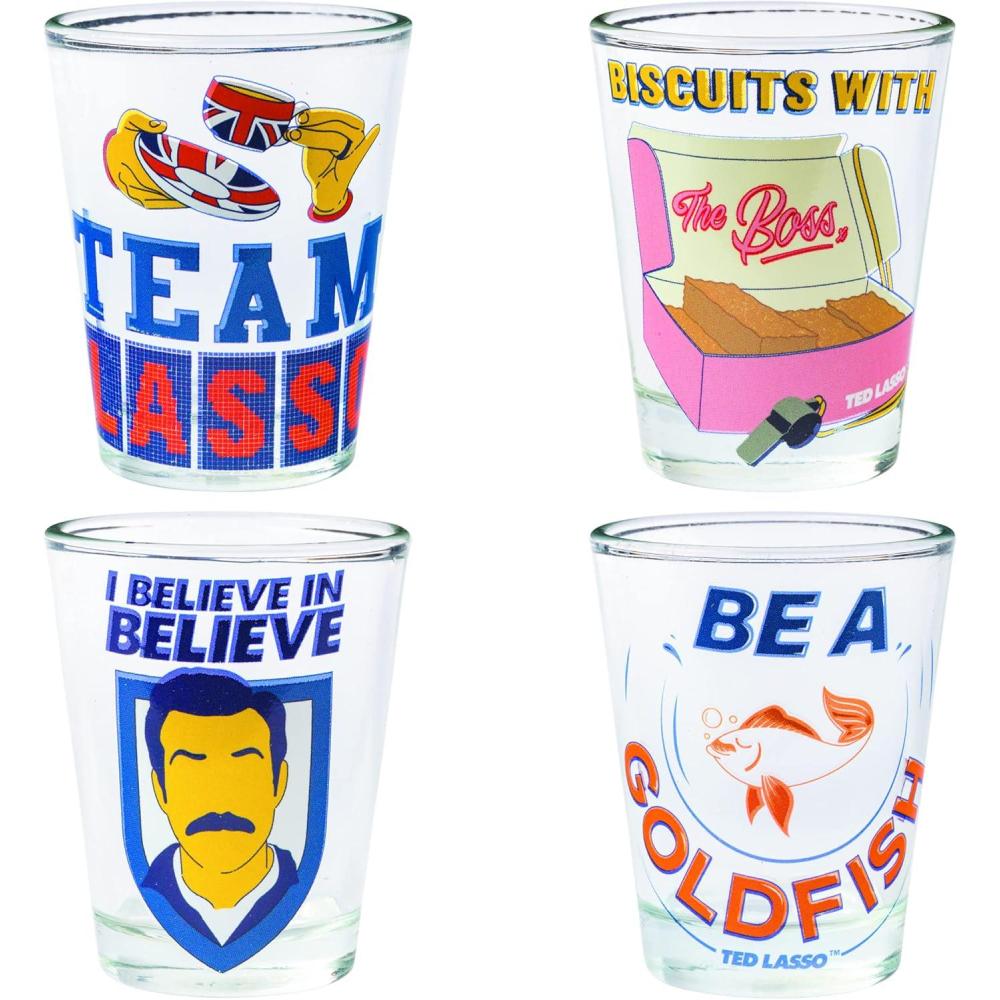 imageSilver Buffalo SpongeBob SquarePants Featuring Gary Poses Floral Krabby Patty 4 Pack Mini Glass Set 15 OuncesTed Lasso Quotes