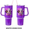 Silver Buffalo Care Bears Grumpy Bear Like I Care Stainless Steel Tumbler with Handle and Straw, Fits in Standard Cup Holder, 40 Ounces(Bratz)