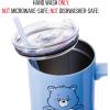 Silver Buffalo Care Bears Grumpy Bear Like I Care Stainless Steel Tumbler with Handle and Straw, Fits in Standard Cup Holder, 40 Ounces(Care Bears Grumpy Bear Like I Care)