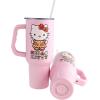 Silver Buffalo Care Bears Grumpy Bear Like I Care Stainless Steel Tumbler with Handle and Straw, Fits in Standard Cup Holder, 40 Ounces(Hello Kitty Christmas Gingerbread Dress)