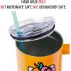 Silver Buffalo Care Bears Grumpy Bear Like I Care Stainless Steel Tumbler with Handle and Straw, Fits in Standard Cup Holder, 40 Ounces(Hello Kitty Jack-O-Lantern)