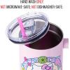 Silver Buffalo Care Bears Grumpy Bear Like I Care Stainless Steel Tumbler with Handle and Straw, Fits in Standard Cup Holder, 40 Ounces(Hello Kitty Kawaii Fruits)