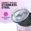 Silver Buffalo Care Bears Grumpy Bear Like I Care Stainless Steel Tumbler with Handle and Straw, Fits in Standard Cup Holder, 40 Ounces(Hello Kitty and Friends Holding Rainbow)