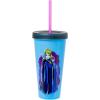 Silver Buffalo Disney Lilo and Stitch Angel Coconut Flowers 2 Pack Color Change Plastic Tumbler, 24-Ounce(Devious Group Splatter)