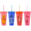 Silver Buffalo Disney Lilo and Stitch Angel Coconut Flowers 2 Pack Color Change Plastic Tumbler, 24-Ounce(Disney Winnie the Pooh)