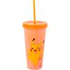 Silver Buffalo Disney Lilo and Stitch Angel Coconut Flowers 2 Pack Color Change Plastic Tumbler, 24-Ounce(Pokemon Pika and Starters)