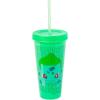 Silver Buffalo Disney Lilo and Stitch Angel Coconut Flowers 2 Pack Color Change Plastic Tumbler, 24-Ounce(Pokemon Pika and Starters)