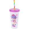 Silver Buffalo Disney Lilo and Stitch Angel Coconut Flowers 2 Pack Color Change Plastic Tumbler, 24-Ounce(Rainbow Brite RB Color)