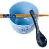 Silver Buffalo Disney Lilo and Stitch Hands Up Leaves and Flowers Ceramic Ramen Noodle Rice Bowl with Chopsticks and Spoon, Microwave Safe, 20 Ounces(Lilo and Stitch Hands Up Spoon)