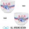 Silver Buffalo Disney Lilo and Stitch Hands Up Leaves and Flowers Ceramic Ramen Noodle Rice Bowl with Chopsticks and Spoon, Microwave Safe, 20 Ounces(Lilo and Stitch Yummy)