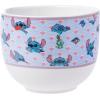 Silver Buffalo Disney Lilo and Stitch Hands Up Leaves and Flowers Ceramic Ramen Noodle Rice Bowl with Chopsticks and Spoon, Microwave Safe, 20 Ounces(Lilo and Stitch Waves Spoon)