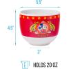 Silver Buffalo Disney Lilo and Stitch Hands Up Leaves and Flowers Ceramic Ramen Noodle Rice Bowl with Chopsticks and Spoon, Microwave Safe, 20 Ounces(Mickey Mouse Lunar Year Tiger)