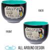 Silver Buffalo Disney Lilo and Stitch Hands Up Leaves and Flowers Ceramic Ramen Noodle Rice Bowl with Chopsticks and Spoon, Microwave Safe, 20 Ounces(Nightmare Before Christmas Sally)