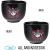 Silver Buffalo Disney Lilo and Stitch Hands Up Leaves and Flowers Ceramic Ramen Noodle Rice Bowl with Chopsticks and Spoon, Microwave Safe, 20 Ounces(Nightmare Before Christmas Jack)