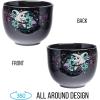 Silver Buffalo Disney Lilo and Stitch Hands Up Leaves and Flowers Ceramic Ramen Noodle Rice Bowl with Chopsticks and Spoon, Microwave Safe, 20 Ounces(Nightmare Before Christmas Starry Night)