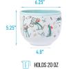 Silver Buffalo Disney Lilo and Stitch Hands Up Leaves and Flowers Ceramic Ramen Noodle Rice Bowl with Chopsticks and Spoon, Microwave Safe, 20 Ounces(Ratatouille Remy Icons)