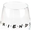 Silver Buffalo Disney Mickey and Minnie Classic Heart Glitter Stemless Wine Glass, 20 Ounces(Clear)