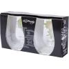 Silver Buffalo Disney Mickey and Minnie Classic Heart Glitter Stemless Wine Glass, 20 Ounces(Ed Hardy)