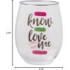 Silver Buffalo Disney Mickey and Minnie Classic Heart Glitter Stemless Wine Glass, 20 Ounces(Gossip Girls)
