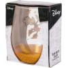 Silver Buffalo Disney Mickey and Minnie Classic Heart Glitter Stemless Wine Glass, 20 Ounces(Mickey and Minnie Fall Leaves)