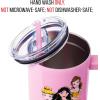Silver Buffalo Disney Winnie the Pooh “Dreamy Days” Retro Art Stainless Steel Tumbler with Handle and Straw, Fits in Standard Cup Holder, 40 Ounces(Disney Princesses)