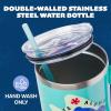 Silver Buffalo Disney Winnie the Pooh “Dreamy Days” Retro Art Stainless Steel Tumbler with Handle and Straw, Fits in Standard Cup Holder, 40 Ounces(Disney Lilo and Stitch Chillin)