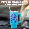 Silver Buffalo Disney Winnie the Pooh “Dreamy Days” Retro Art Stainless Steel Tumbler with Handle and Straw, Fits in Standard Cup Holder, 40 Ounces(Kawaii Stitch Sitting)