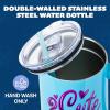 Silver Buffalo Disney Winnie the Pooh “Dreamy Days” Retro Art Stainless Steel Tumbler with Handle and Straw, Fits in Standard Cup Holder, 40 Ounces(Kawaii Stitch Sitting)
