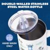 Silver Buffalo Disney Winnie the Pooh “Dreamy Days” Retro Art Stainless Steel Tumbler with Handle and Straw, Fits in Standard Cup Holder, 40 Ounces(Lilo and Stitch Palm Tree Island Sketches)