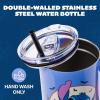 Silver Buffalo Disney Winnie the Pooh “Dreamy Days” Retro Art Stainless Steel Tumbler with Handle and Straw, Fits in Standard Cup Holder, 40 Ounces(Lilo and Stitch Jack-O-Lantern)