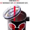 Silver Buffalo Disney Winnie the Pooh “Dreamy Days” Retro Art Stainless Steel Tumbler with Handle and Straw, Fits in Standard Cup Holder, 40 Ounces(Mickey Mouse #currentmood)