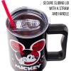 Silver Buffalo Disney Winnie the Pooh “Dreamy Days” Retro Art Stainless Steel Tumbler with Handle and Straw, Fits in Standard Cup Holder, 40 Ounces(Mickey Mouse #currentmood)