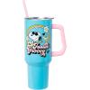 Silver Buffalo Disney Winnie the Pooh “Dreamy Days” Retro Art Stainless Steel Tumbler with Handle and Straw, Fits in Standard Cup Holder, 40 Ounces(Peanuts Feeling Groovy)