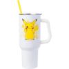 Silver Buffalo Disney Winnie the Pooh “Dreamy Days” Retro Art Stainless Steel Tumbler with Handle and Straw, Fits in Standard Cup Holder, 40 Ounces(Pikachu Adorable Cheeks Pokemon)