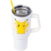 Silver Buffalo Disney Winnie the Pooh “Dreamy Days” Retro Art Stainless Steel Tumbler with Handle and Straw, Fits in Standard Cup Holder, 40 Ounces(Pikachu Adorable Cheeks Pokemon)