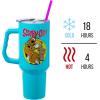 Silver Buffalo Disney Winnie the Pooh “Dreamy Days” Retro Art Stainless Steel Tumbler with Handle and Straw, Fits in Standard Cup Holder, 40 Ounces(Scared Scooby and Shaggy)