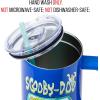 Silver Buffalo Disney Winnie the Pooh “Dreamy Days” Retro Art Stainless Steel Tumbler with Handle and Straw, Fits in Standard Cup Holder, 40 Ounces(Scooby Doo Where Are You)