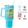 Silver Buffalo Disney Winnie the Pooh “Dreamy Days” Retro Art Stainless Steel Tumbler with Handle and Straw, Fits in Standard Cup Holder, 40 Ounces(Scooby Doo Mystery Machine)