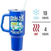 Silver Buffalo Disney Winnie the Pooh “Dreamy Days” Retro Art Stainless Steel Tumbler with Handle and Straw, Fits in Standard Cup Holder, 40 Ounces(Scooby Doo Where Are You)