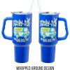 Silver Buffalo Disney Winnie the Pooh “Dreamy Days” Retro Art Stainless Steel Tumbler with Handle and Straw, Fits in Standard Cup Holder, 40 Ounces(Scooby Doo Where Are You)