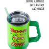 Silver Buffalo Disney Winnie the Pooh “Dreamy Days” Retro Art Stainless Steel Tumbler with Handle and Straw, Fits in Standard Cup Holder, 40 Ounces(Shrek)
