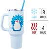 Silver Buffalo Disney Winnie the Pooh “Dreamy Days” Retro Art Stainless Steel Tumbler with Handle and Straw, Fits in Standard Cup Holder, 40 Ounces(Snorlax Pokemon)